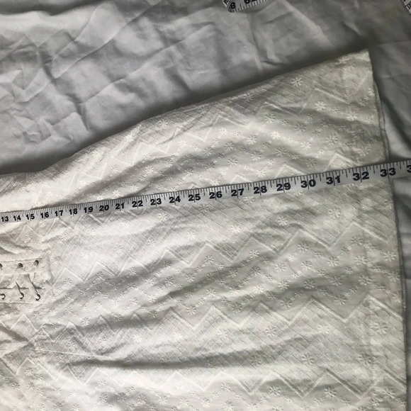 Forever 21 Women’s Mini Dress embroidered white size L - Picture 6 of 6